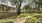 a fenced in yard with a house and trees